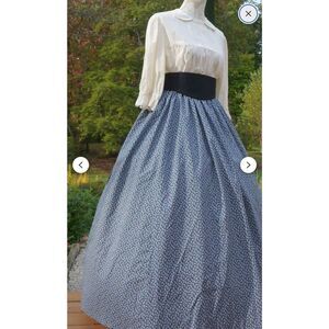 Cottagecore Vintage Home made Prairie Maxi Long Homesteader Skirt Small